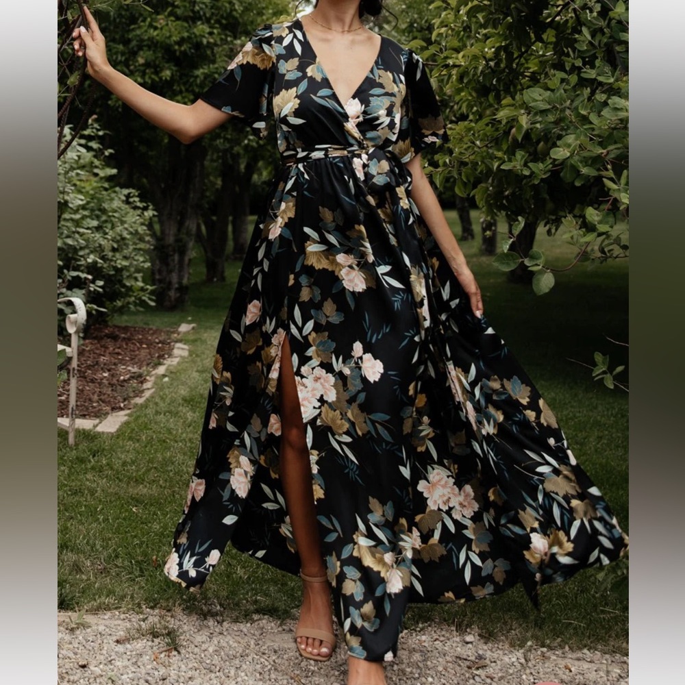 Baltic Born Sicily Satin Maxi Dress